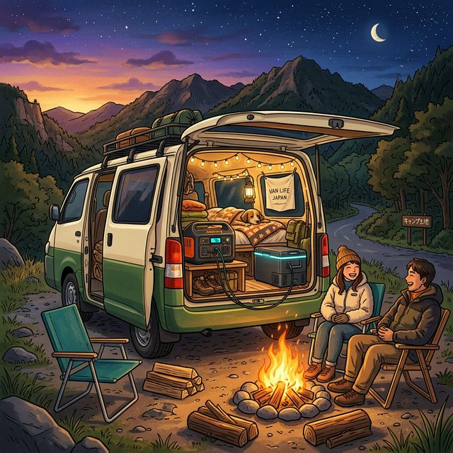 ポータブル電源 車中泊・キャンプ活用術
