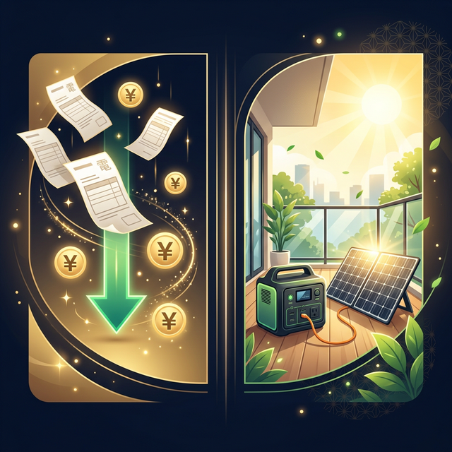 ポータブル電源 ポータブル電源で電気代は下がる？月々の節約額シミュレーションと元が取れる条件を徹底検証